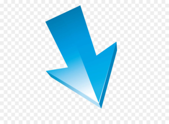 Euclidean vector Three-dimensional space Arrow - Vector straight down arrow blue texture three-dimensional 
