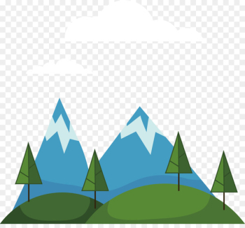 Euclidean vector - Vector forest mountain Euclidean vector - Vector forest mountain