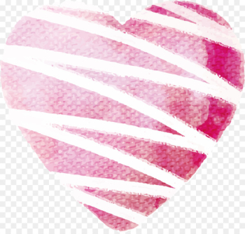 Euclidean vector Watercolor painting - Pink heart Euclidean vector Watercolor painting - Pink heart