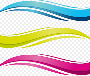 Euclidean vector Wave vector - Colored cartoon vector water waves 