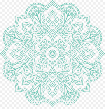 Euclidean vector Yoga Pattern - Peppermint Green Yoga patterns 