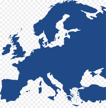 Europe Blank map Black and white World map - europe 