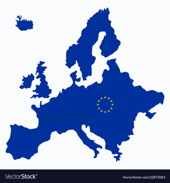 Europe map vector image Europe map vector image