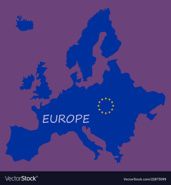 Europe map vector image Europe map vector image