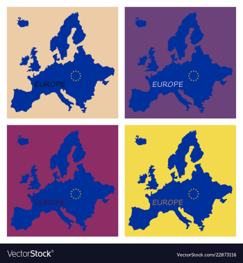 Europe map vector image Europe map vector image