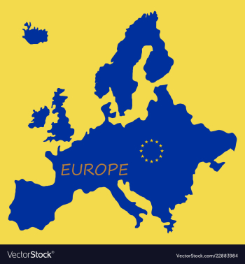 Europe map vector image Europe map vector image