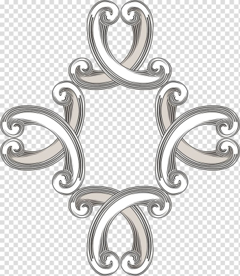 Europe Pattern, European retro pattern frame decorative elements transparent background PNG clipart