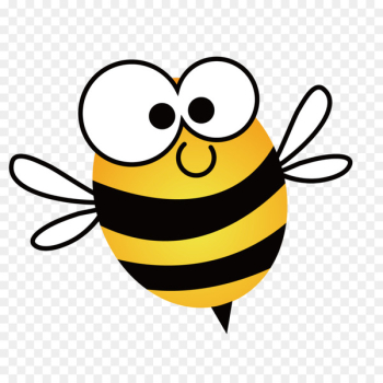European dark bee Honey bee Beehive Clip art - Cute cartoon bee 