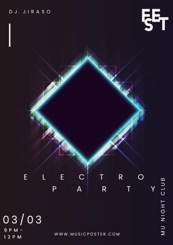 Event poster layout Event poster layout