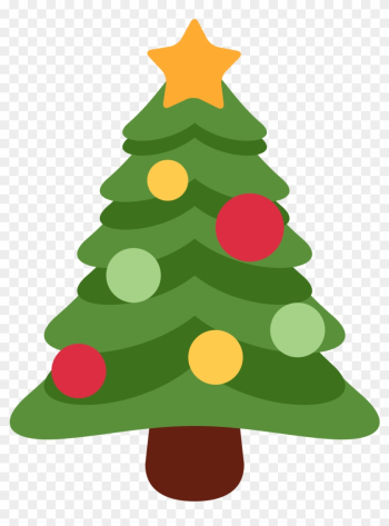 Evergreen Tree Clipart 13, - Christmas Tree Emoji Png