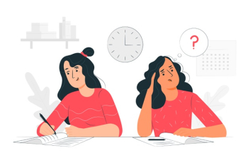 Exams concept illustration Free Vector Exams concept illustration Free Vector