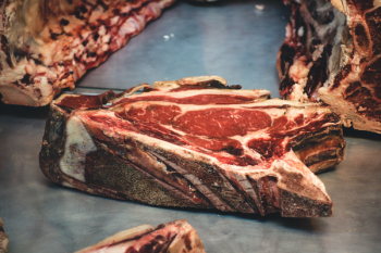 Excellent raw beef steak close up Excellent raw beef steak close up
