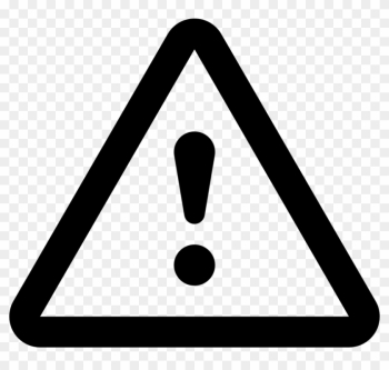 Exclamation Mark Png - Caution Sign Black And White