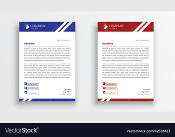 executive elegant blue and red letterhead executive elegant blue and red letterhead