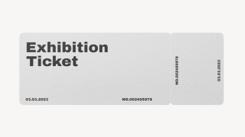 Exhibition ticket mockup, 3D rendering | Free PSD Mockup - rawpixel