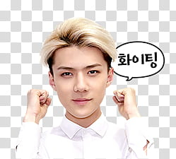 EXO Line Sticker, man raising his fists transparent background PNG clipart EXO Line Sticker, man raising his fists transparent background PNG clipart