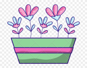 Exotic Flowers Natural Inside Plantpot Design - Exotic Flowers Natural Inside Plantpot Design