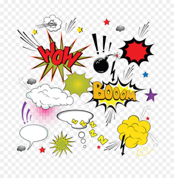 Explosion Cartoon Comics u0e01u0e32u0e23u0e4cu0e15u0e39u0e19u0e0du0e35u0e48u0e1bu0e38u0e48u0e19 - Explosion element 