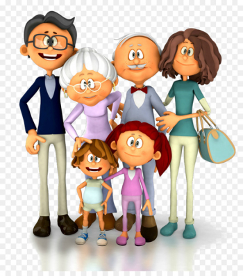 Extended family 3D computer graphics Clip art - Family Extended family 3D computer graphics Clip art - Family