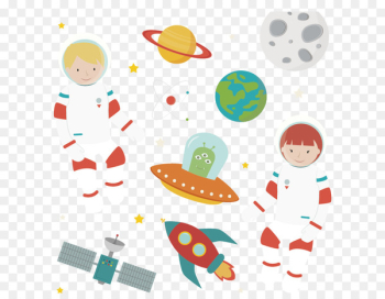 Extraterrestrials in fiction - Cartoon Space Vector Extraterrestrials in fiction - Cartoon Space Vector