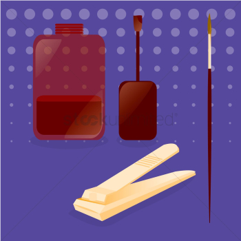 Eye cosmetics and nail clipper