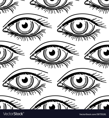 eye eyelashes tattoo seamless pattern eye eyelashes tattoo seamless pattern