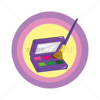 Eye shadow kit and brush Eye shadow kit and brush