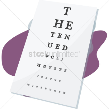 Eye test chart Eye test chart