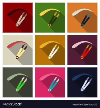 Eyebrow tweezers icon flat of eyebrow tweezers vector image Eyebrow tweezers icon flat of eyebrow tweezers vector image