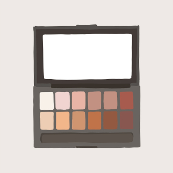 Eyeshadow palette clipart, makeup product | Free PSD - rawpixel