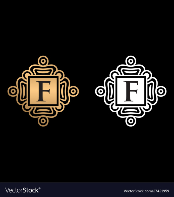 F letter logo f monogram logo f letter vector image F letter logo f monogram logo f letter vector image