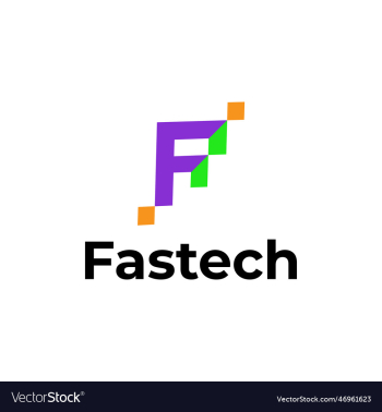 f letter modern tech logo design f letter modern tech logo design
