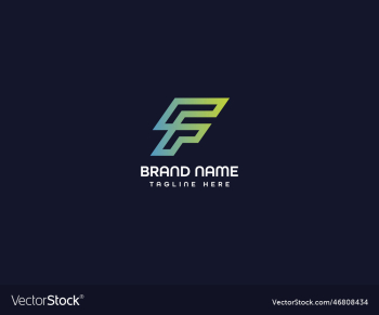 f modern letter logo f modern letter logo