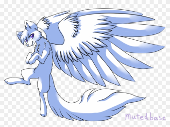 F2u Winged Wolf Base By Mutedbase - Dog With Wings Base F2u Winged Wolf Base By Mutedbase - Dog With Wings Base