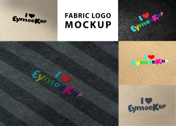 Fabric Effect Logo Mockup