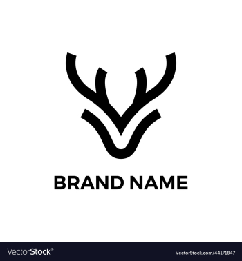 face deer logo design face deer logo design
