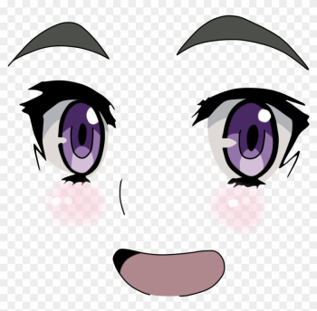 Face Eye Nose Facial Expression Purple Violet Head - Anime Eyes No Background