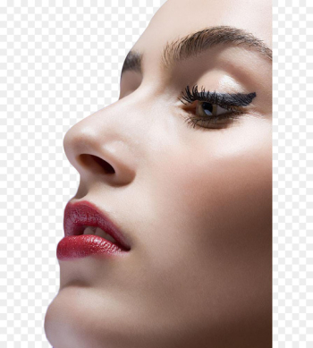 Face Eyelash extensions - Face closeup Face Eyelash extensions - Face closeup