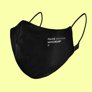 Face mask mockup, black design | Free PSD Mockup - rawpixel Face mask mockup, black design | Free PSD Mockup - rawpixel