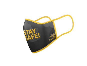 Face Mask Mockup Side View PSD