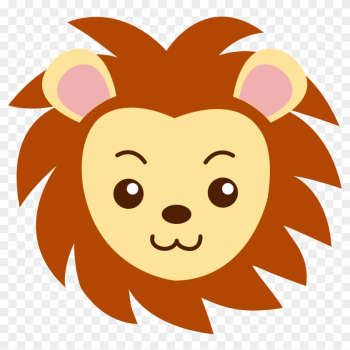 Face Of A Cute Lion - Lion Face Drawing Cartoon Face Of A Cute Lion - Lion Face Drawing Cartoon