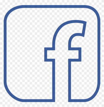 Facebook F Icon Logo Outline Transparent Vector - Facebook Logo Png Transparent Background