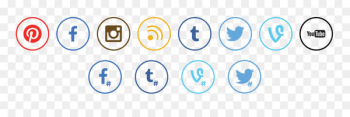 Facebook Instagram YouTube Social network Vine - pushpin 