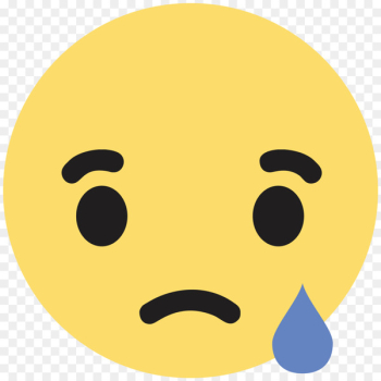 Facebook Like button Sadness Emoticon - emoji face Facebook Like button Sadness Emoticon - emoji face