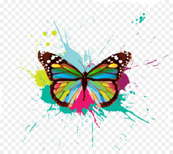 Facebook Paint Color - Colorful butterfly Facebook Paint Color - Colorful butterfly