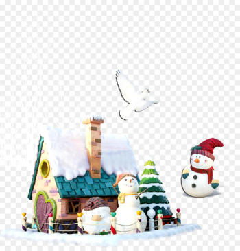 Facebook Snowman Christmas Like button Wallpaper - White Snowman 