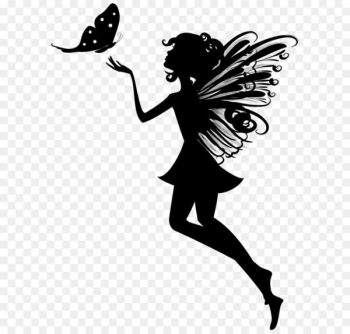Fairy Clip art - Fairy Butterfly Silhouette PNG Clip Art Image 
