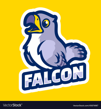 falcon bird cartoon character mascot falcon bird cartoon character mascot