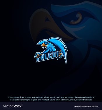 falcon mascot logo falcon mascot logo