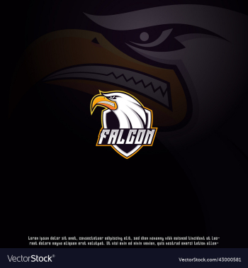 falcon mascot logo falcon mascot logo